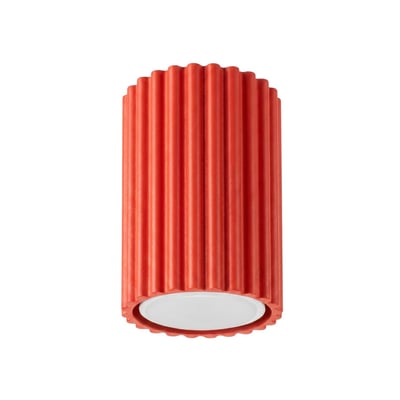 Plafonnier Aluminium Rouge GU10 1 KARBON EDEN
