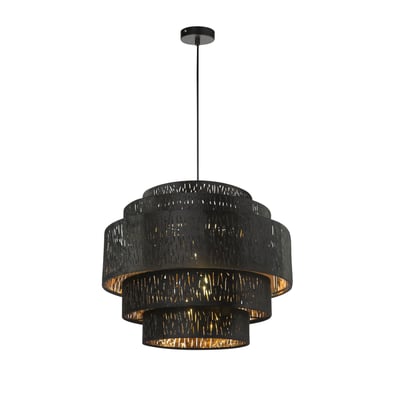 Suspension boule en velours ajouré TUXON GLOBO LIGHTING
