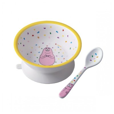 Bol ventouse avec cuillère BARBAPAPA PETIT JOUR