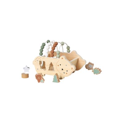 Trieur de formes et boulier silicone et bois FSC® VERTBAUDET