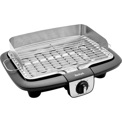 Barbecue électrique BG90A810 Easygrill inox à poser, 37x23.5 cm TEFAL