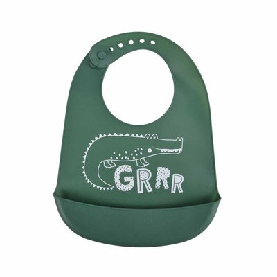 Bavoir pour bébé en silicone savane HOME MAISON