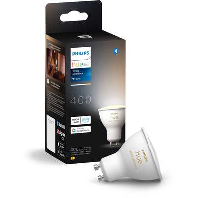 Ampoule LED connectée Hue Spot seul White Ambiance GU10 PHILIPS
