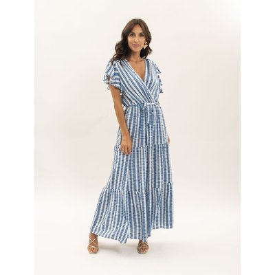 Robe Longue Cache-coeur Tie And Dye Ipona DONA LISA