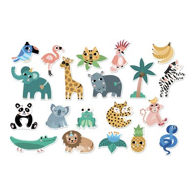 Magnets Jungle Michelle Carlslund VILAC