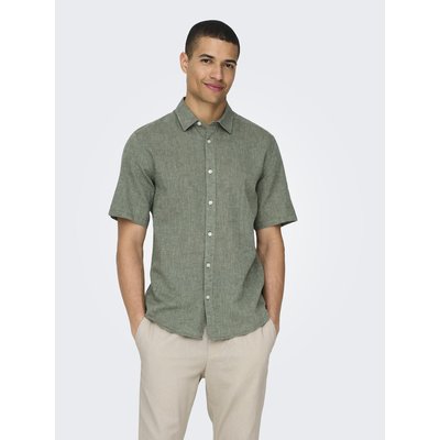Chemisette slim fit coton lin ONLY & SONS