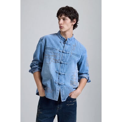 chemise en denim à manches longues DESIGUAL