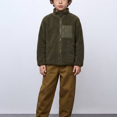 Veste en sherpa avec poche poitrine MONOPRIX
