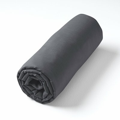 Drap-housse en voile de coton lavé, Gypse AM.PM