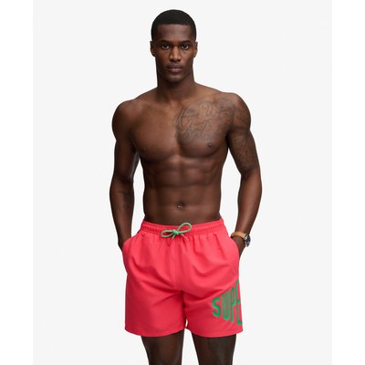Short de bain 16 pouces Logo Imprimé SUPERDRY