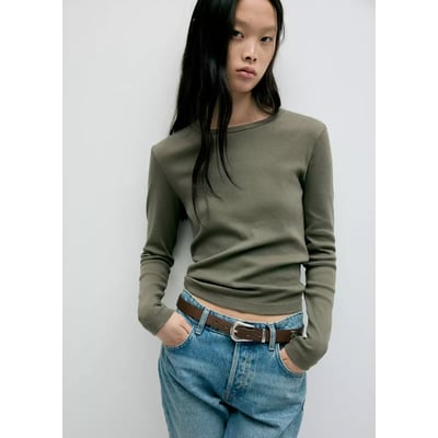 T-shirt coton ajusté MANGO
