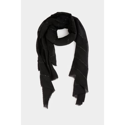 Foulard plissé métallisé MORGAN