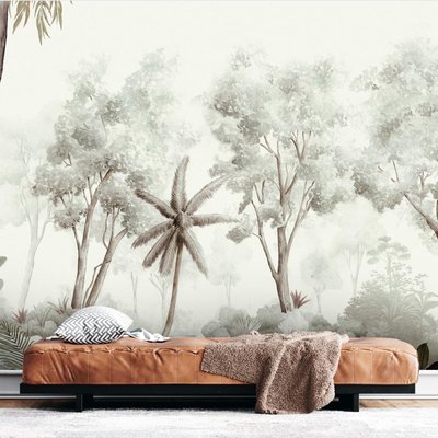 Papier peint panoramique avec jungle et koala - 340x260 cm (l x h) LA TOUCHE ORIGINALE