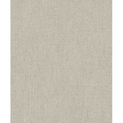 Papier peint uni effet toile jute taupe sable HEXOA