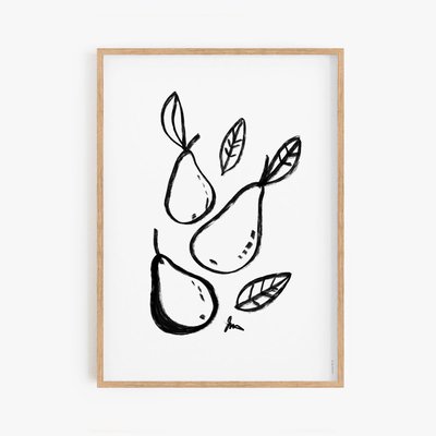 Golden pears, affiche seule 30x40cm COTTON BIRD