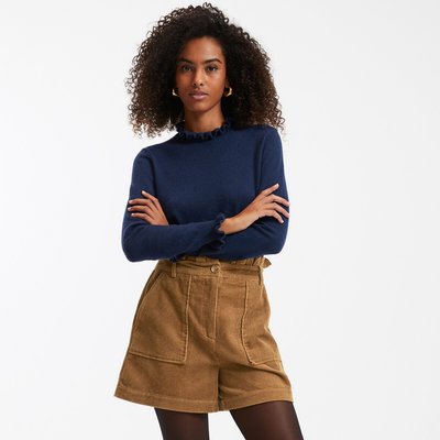 Trui met opstaande kraag, recycled wol en kasjmier LA REDOUTE COLLECTIONS