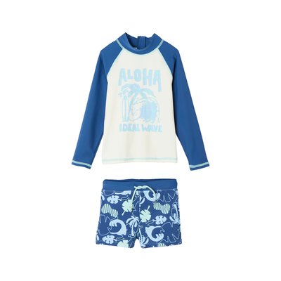 Ensemble de bain anti-UV T-shirt + boxer VERTBAUDET