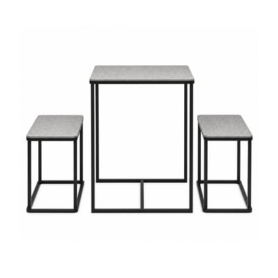 Table d'appoint avec 2 bancs en fer H75 SIA