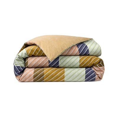 Housse de couette en satin de coton lavé multicouleurs, SPENCER DESFORGES