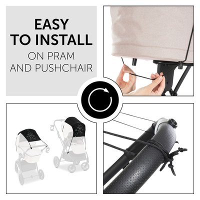 Pare-soleil universel poussette Mickey Black HAUCK