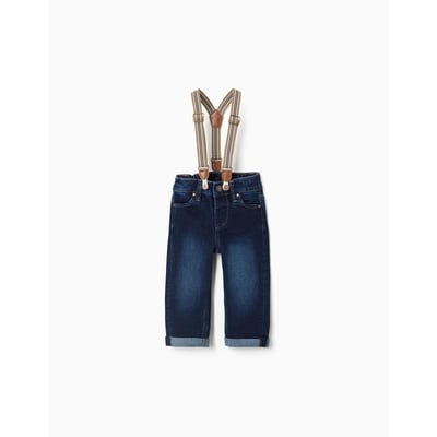 Pantalon en jean avec bretelles amovibles ZIPPY