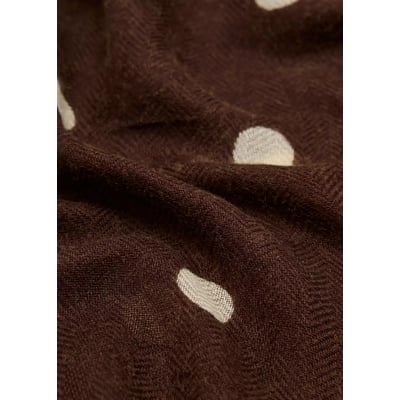 Foulard imprimé à finitions effilochées MANGO