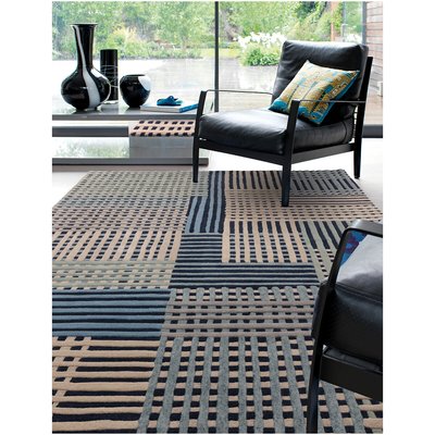 Space Dye Basketweave Patterned Rug SO'HOME