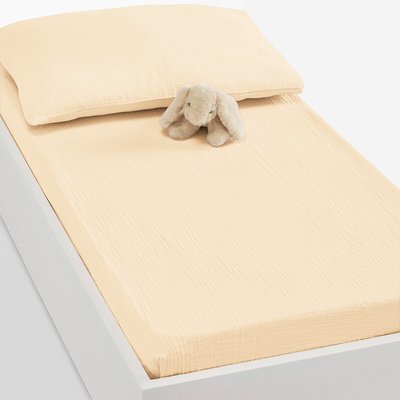 Hoeslaken voor babybed, effen tetra, Kumla LA REDOUTE INTERIEURS