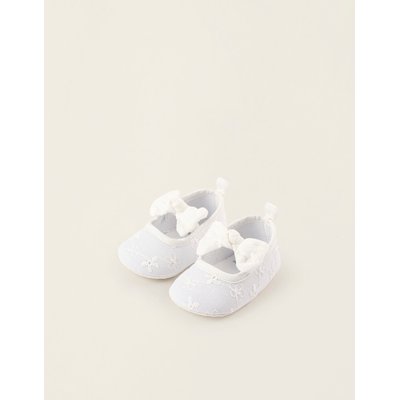 Ballerines de Broderie Anglaise avec Noeud ZIPPY