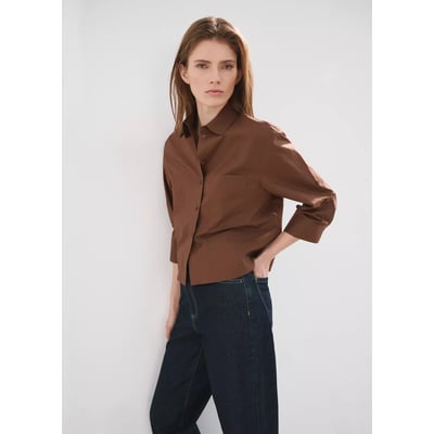 Chemise coton à poche MANGO