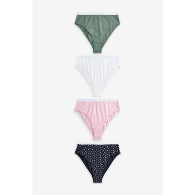 Culottes échancrées avec logo, lot de 4 NEXT