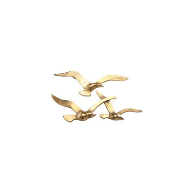Décoration Murale Oiseaux en Aluminium Doré WADIGA