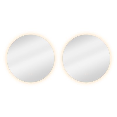 Lot de 2 miroirs lumineux LED anti-buée, MODERN SENSEA