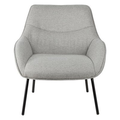 Fauteuil tissu  pieds métal noir Martin ZAGO