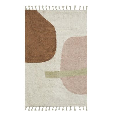 Tapis écru en coton Abstrait AUBRY GASPARD