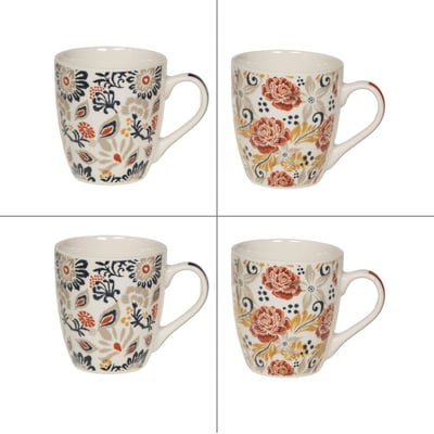 Coffret de 4 tasses Ornella 23 cl - ORNELLA TABLE PASSION
