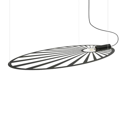 Suspension Acier Noir E27 1 Lehdet EDEN