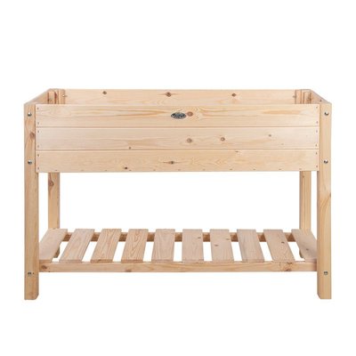 Carré potager L bois naturel 119 x 41cm ESSCHERT DESIGN