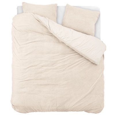 Parure de Lit Double Cocooning Crème HOME