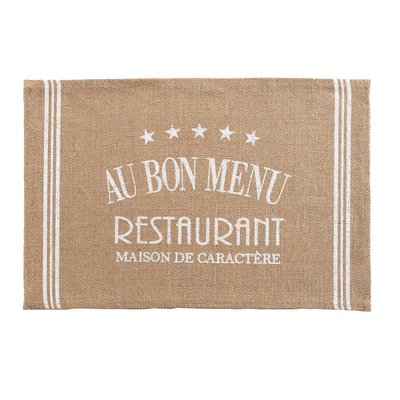 Set de table jute Au bon menu DOUCEUR D'INTÉRIEUR