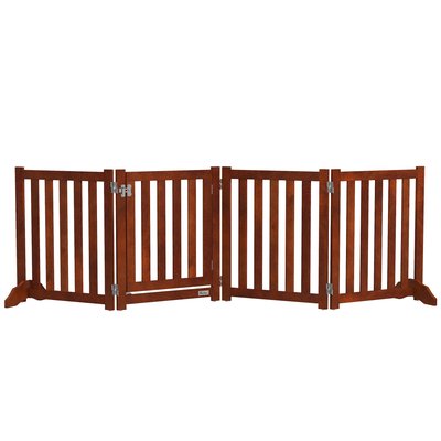 Barrière de sécurité chien pliable modulable autoportante avec porte PAWHUT