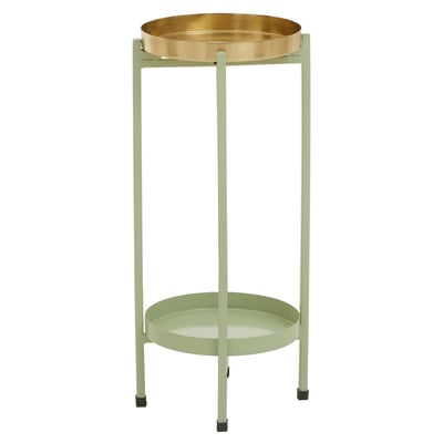 Pastel Metal Two-Tier Plant Stand SO'HOME