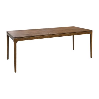 Table à manger rectangulaire bois d'hévéa et placage frêne 8 places ELENA SWEEEK