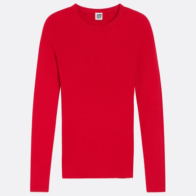 Pull col rond en fine maille LA REDOUTE COLLECTIONS