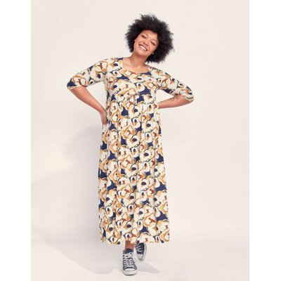 Robe longue imprimée évasée fluide TALA LA FIANCÉE