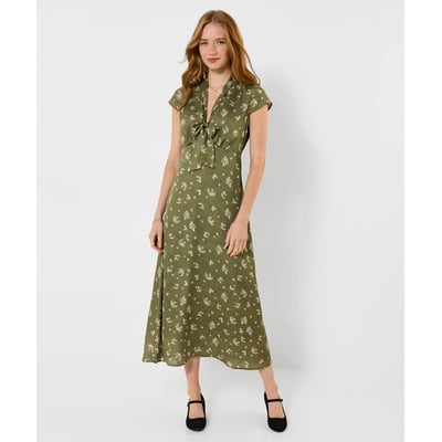 Robe Mi-Longue Nouée Devant Fleurs Vintage JOE BROWNS