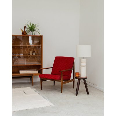 Fauteuil rouge Jakob N°431 - Bon état DEBONGOUT