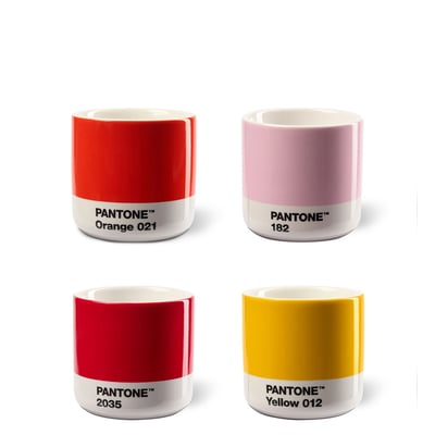 Lot de 4 tasses macchiato thermo Pantone COPENHAGEN DESIGN