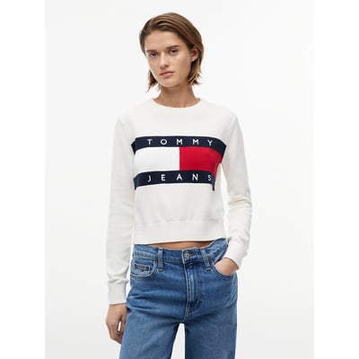 Trui met ronde hals en logo TOMMY JEANS