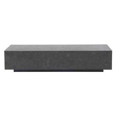 Table basse rectangulaire revêtement pierre INTERIOR'S